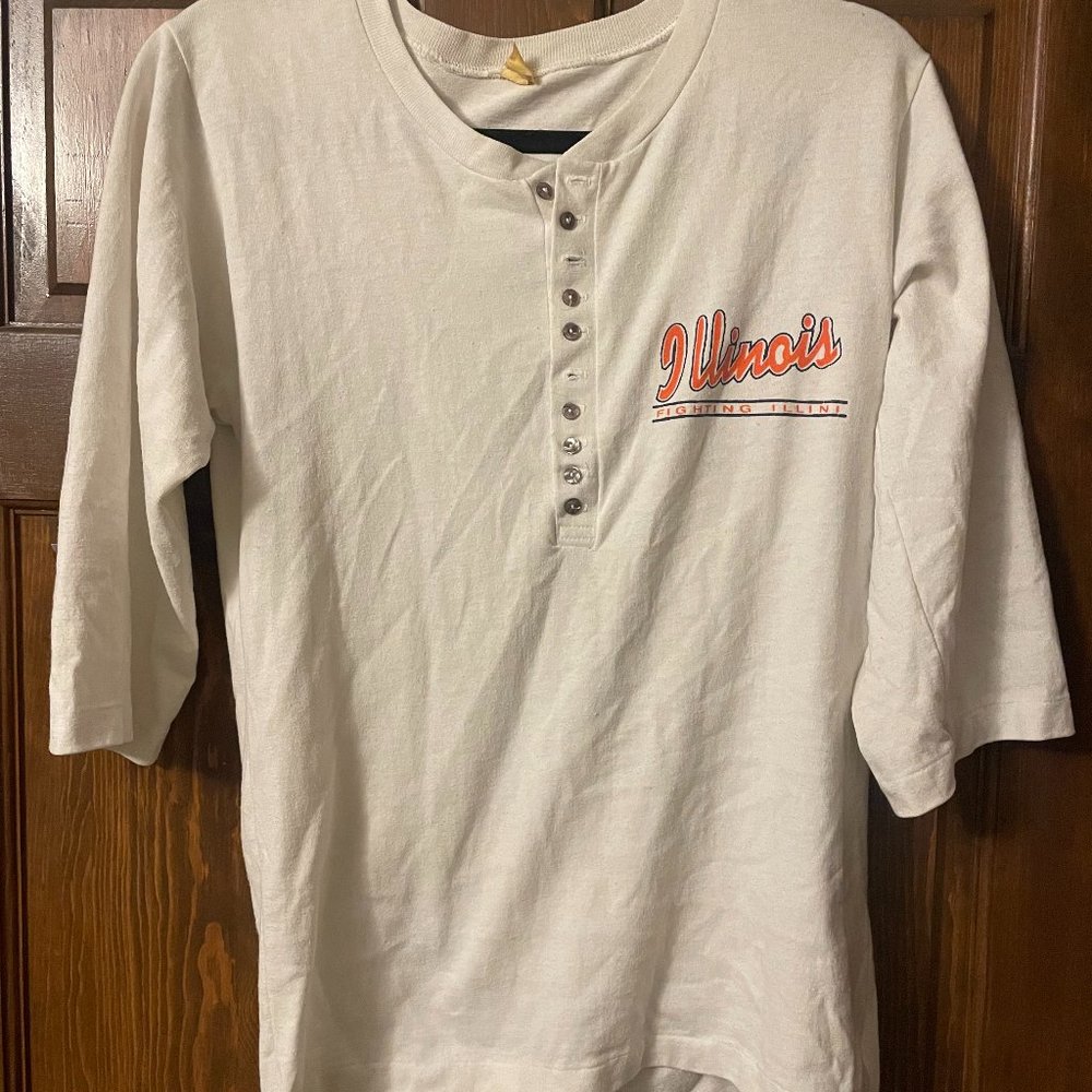 Vintage Small Illinois Fighters Baseball Tee